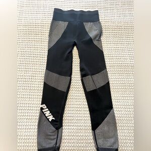 Pink Cool and Comfy Black and Gray Leggings